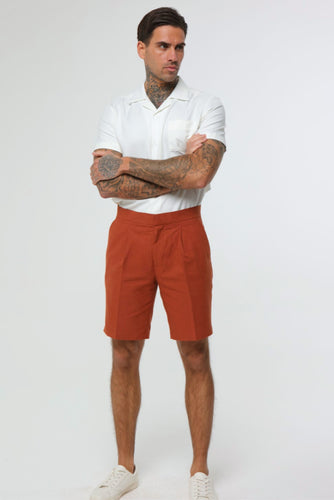 Get ready for summer with our Clay Linen Shorts! Perfect for any summer event, these shorts are made of high-quality and breathable linen material, ensuring comfort and style. 