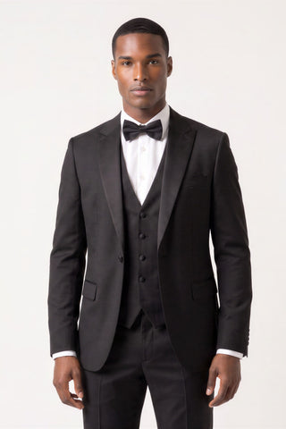 Harry Brown Raffi Tuxedo 3pc Suit Black