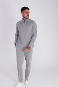 Alacante Cotton Trouser in Charcoal