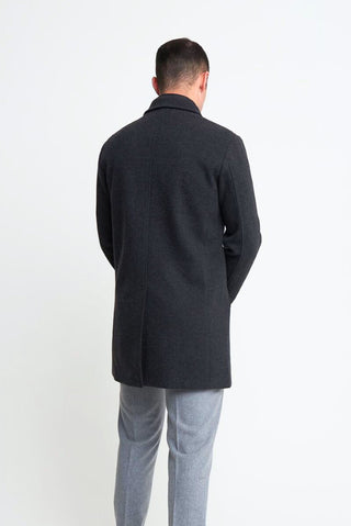 Johan Insert Coat in Charcoal