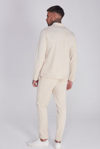 Cordoba Cotton Polo Shirt in Oatmeal