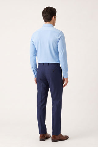 Harry Brown Pique Shirt in Light Blue
