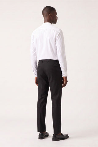 JOSHUA White Grandad Cotton Shirt