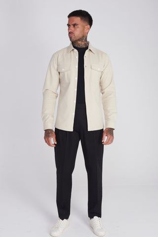 Lugo Over Shirt in Oatmeal