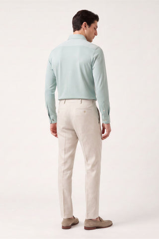 Harry Brown Pique Shirt in Light Green