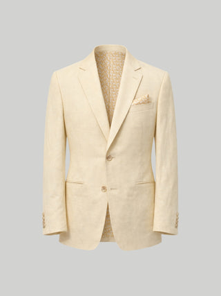 Giacomo Slim Fit Single Breasted Suit Jacket in Butternut