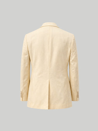 Giacomo Slim Fit Single Breasted Suit Jacket in Butternut
