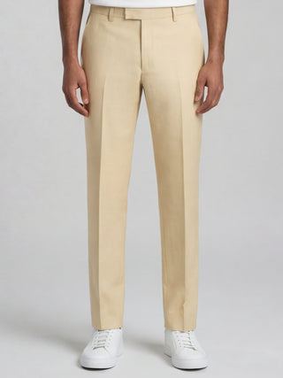 Giacomo Slim Fit Suit Trousers in Butternut