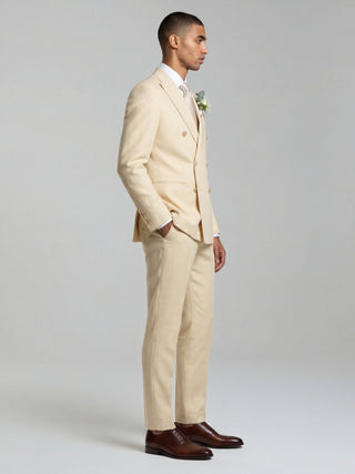 Giacomo Slim Fit Suit Trousers in Butternut