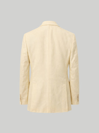 Giacomo Slim Fit Double Breasted Suit Jacket in Butternut