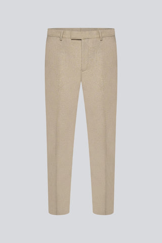 Adam Wool Tweed Suit Trousers in Ecru