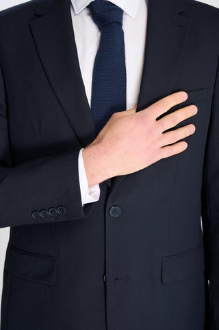 Alex Harry Brown Suit Jacket in Navy