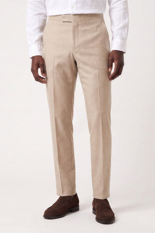 Adam Wool Tweed Two Piece Suit in Ecru