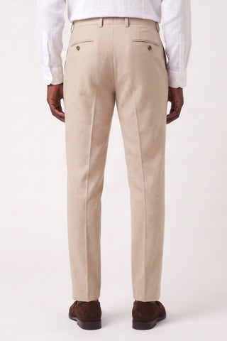 Adam Wool Tweed Two Piece Suit in Ecru