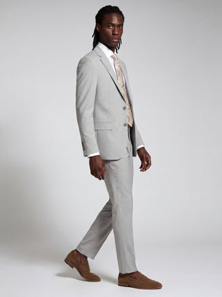 Alex Harry Brown Suit Jacket in Light Grey