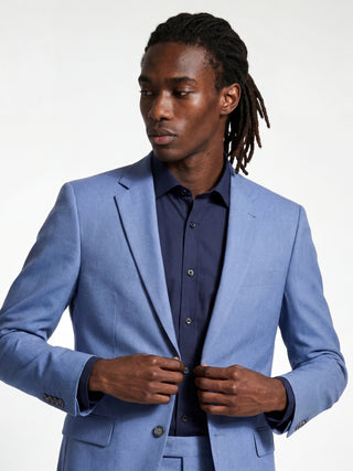 Alex Harry Brown Suit Jacket in Light Blue