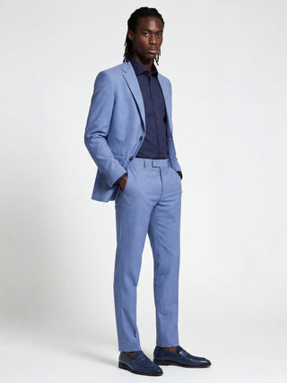 Alex Harry Brown Suit Jacket in Light Blue