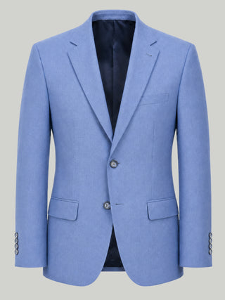 Alex Harry Brown Suit Jacket in Light Blue