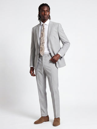 Alex Harry Brown Suit Trousers in Light Grey