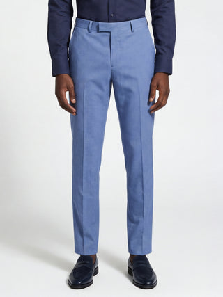 Alex Harry Brown Suit Trousers in Light Blue