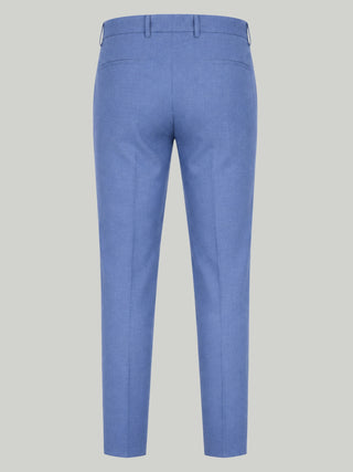 Alex Harry Brown Suit Trousers in Light Blue