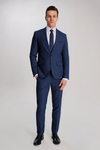 Archie Melange Slim Fit Suit Jacket in Blue