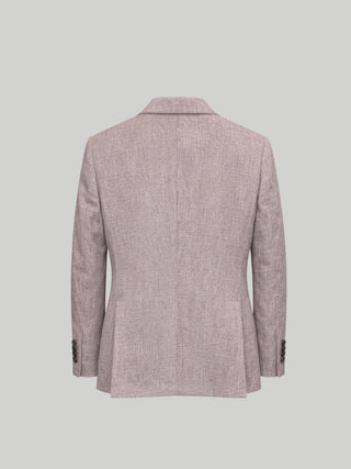 Giacomo Slim Fit Double Breasted Suit Jacket in Berry