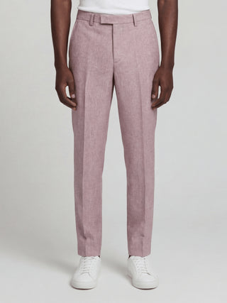 'PRE-ORDER ONLY' ONLY Giacomo Slim Fit Suit Trousers in Berry