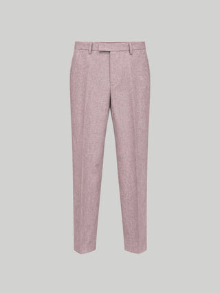 Giacomo Slim Fit Suit Trousers in Berry