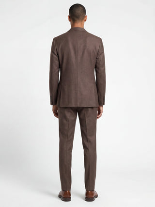 Giacomo Slim Fit Double Breasted Suit Jacket in Brown