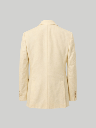 Giacomo Slim Fit Double Breasted Suit Jacket in Butternut