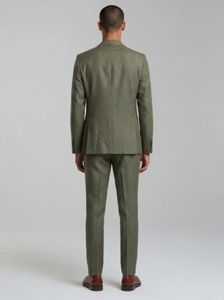 'PRE-ORDER ONLY' Giacomo Slim Fit Double Breasted Suit Jacket in Dark Green