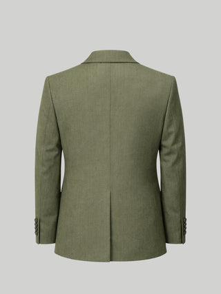 'PRE-ORDER ONLY' Giacomo Slim Fit Single Breasted Suit Jacket in Dark Green