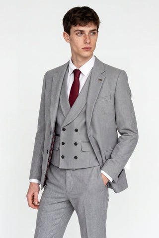 Eton Wool Tweed Suit Jacket in Grey