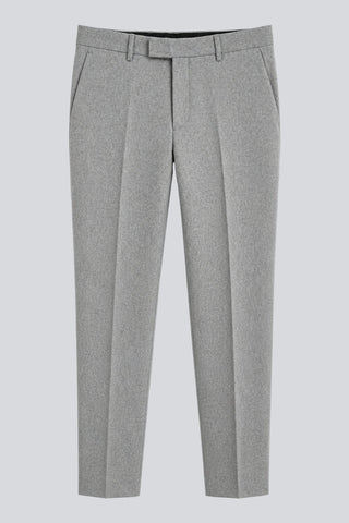 Eton Wool Tweed Suit Trousers in Grey