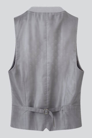 Eton Wool Tweed Suit Waistcoat in Grey