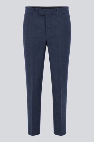 Eton Wool Tweed Suit Trousers in Navy