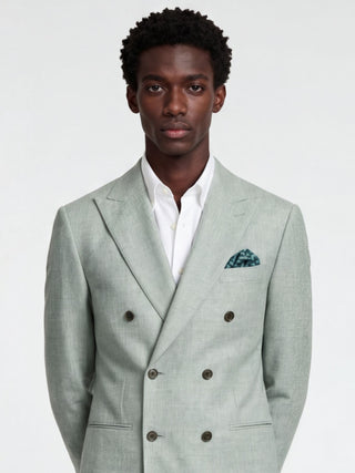 'PRE-ORDER ONLY' Giacomo Slim Fit Double Breasted Suit Jacket in Green