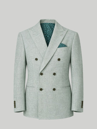 'PRE-ORDER ONLY' Giacomo Slim Fit Double Breasted Suit Jacket in Green