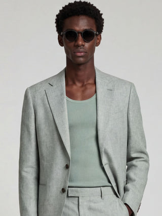 'PRE-ORDER ONLY' Giacomo Slim Fit Single Breasted Suit Jacket in Green