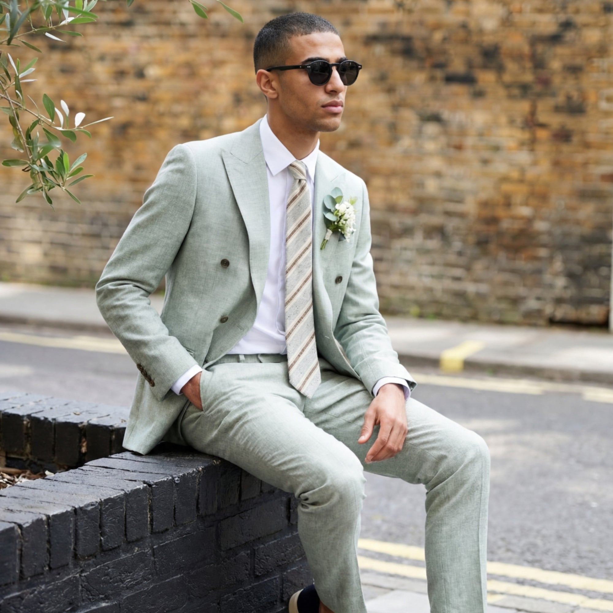 GREEN SUITS HARRY BROWN LONDON
