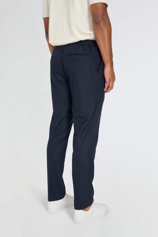 Arthur Flannel Trousers in Navy