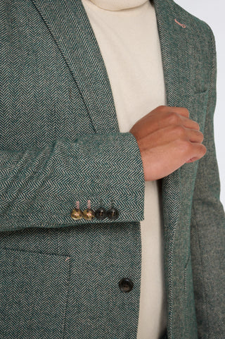 Henry Tweed Blazer in Green