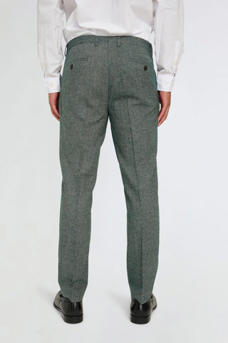 Henry Tweed Trousers in Green