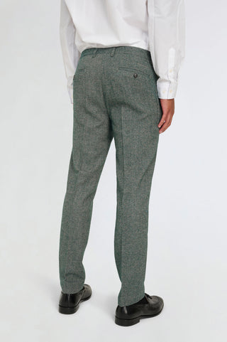 Henry Tweed Trousers in Green