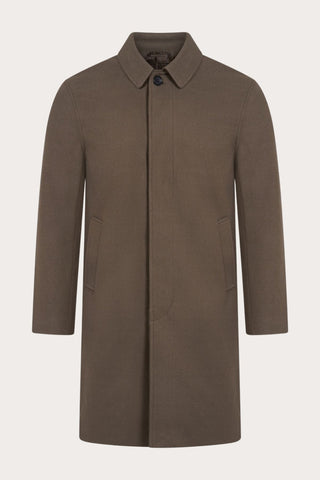 Harold Plain Faux Wool Overcoat