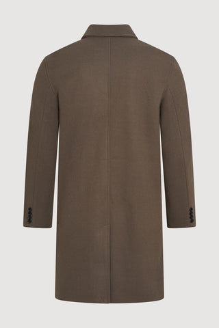 Harold Plain Faux Wool Overcoat