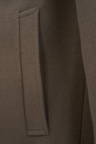 Harold Plain Faux Wool Overcoat