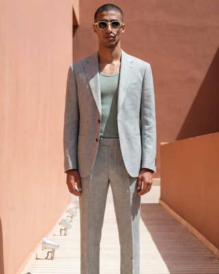 'PRE-ORDER ONLY' Giacomo Slim Fit Single Breasted Suit Jacket in Green