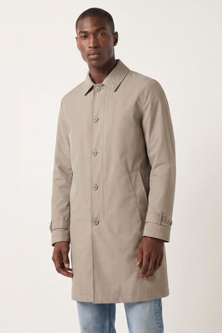 James  Harry Brown Basic Raincoat in Stone